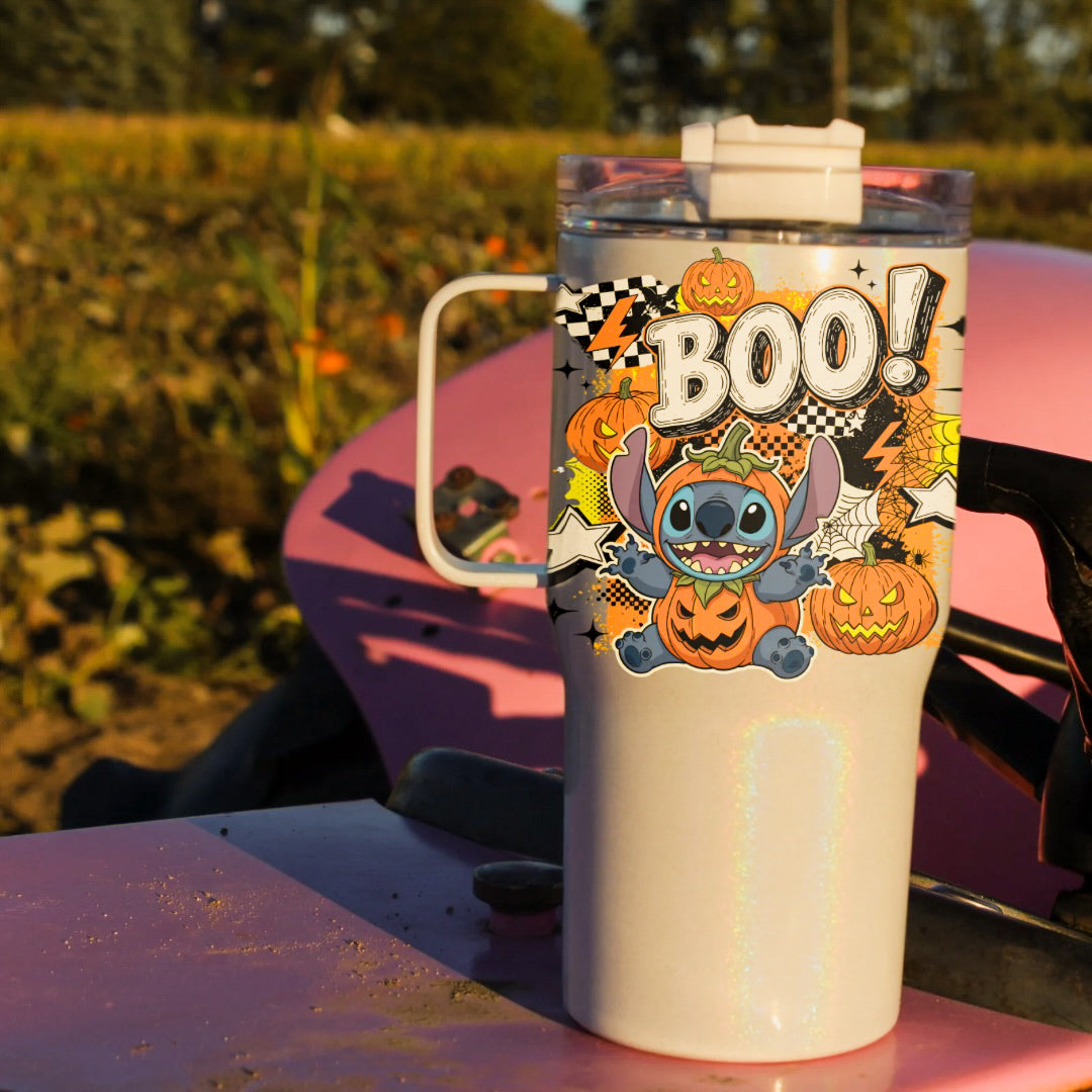 Boo! Halloween Stitch 20oz Tumbler