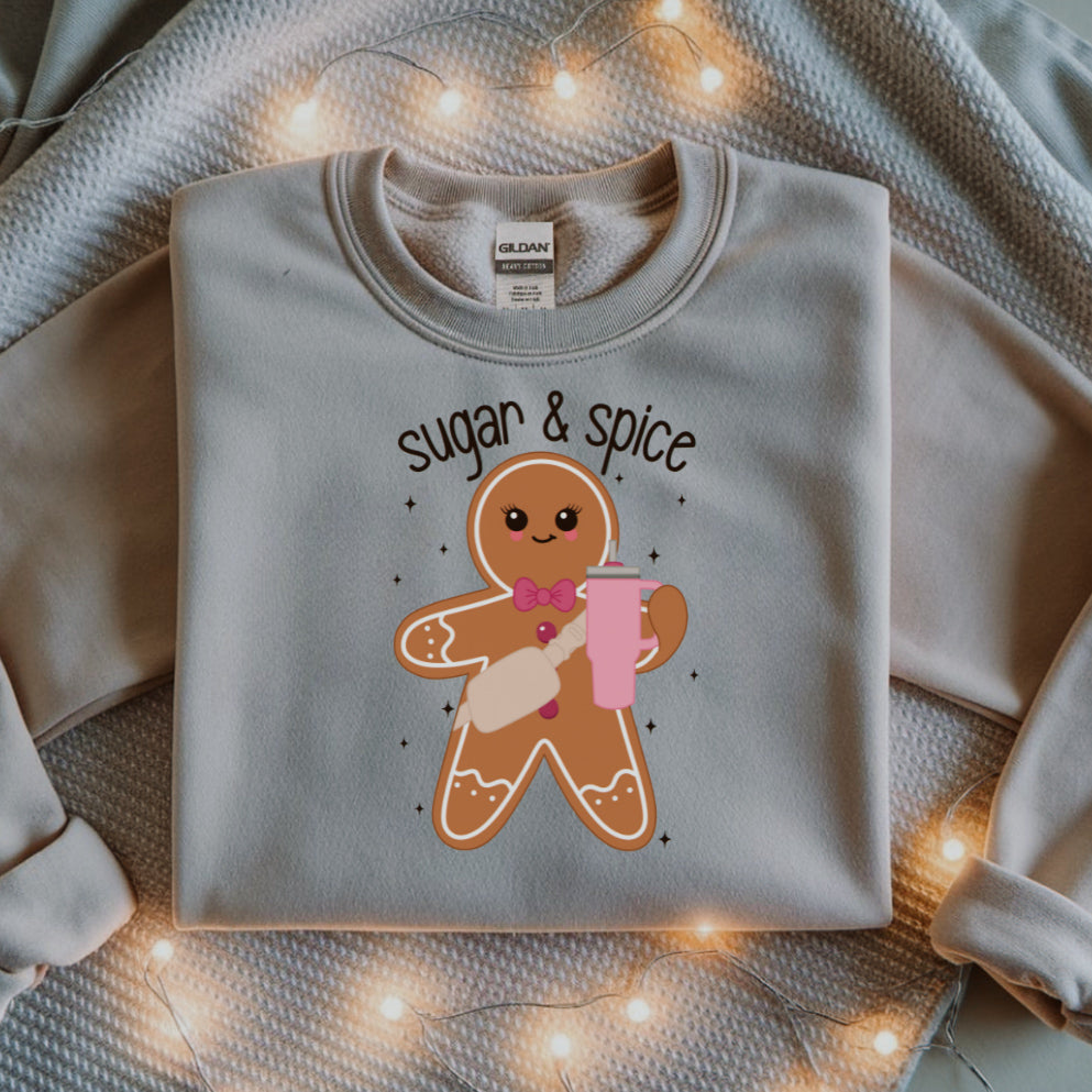 Sugar & Spice Gingerbread Christmas Sweatshirt