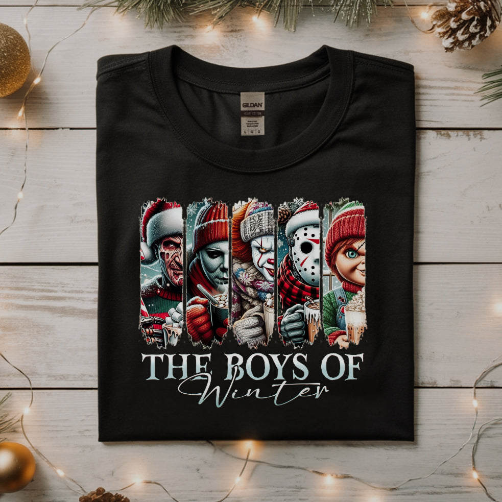 The Boys of Winter Crewneck - Cozy Horror Christmas Sweatshirt