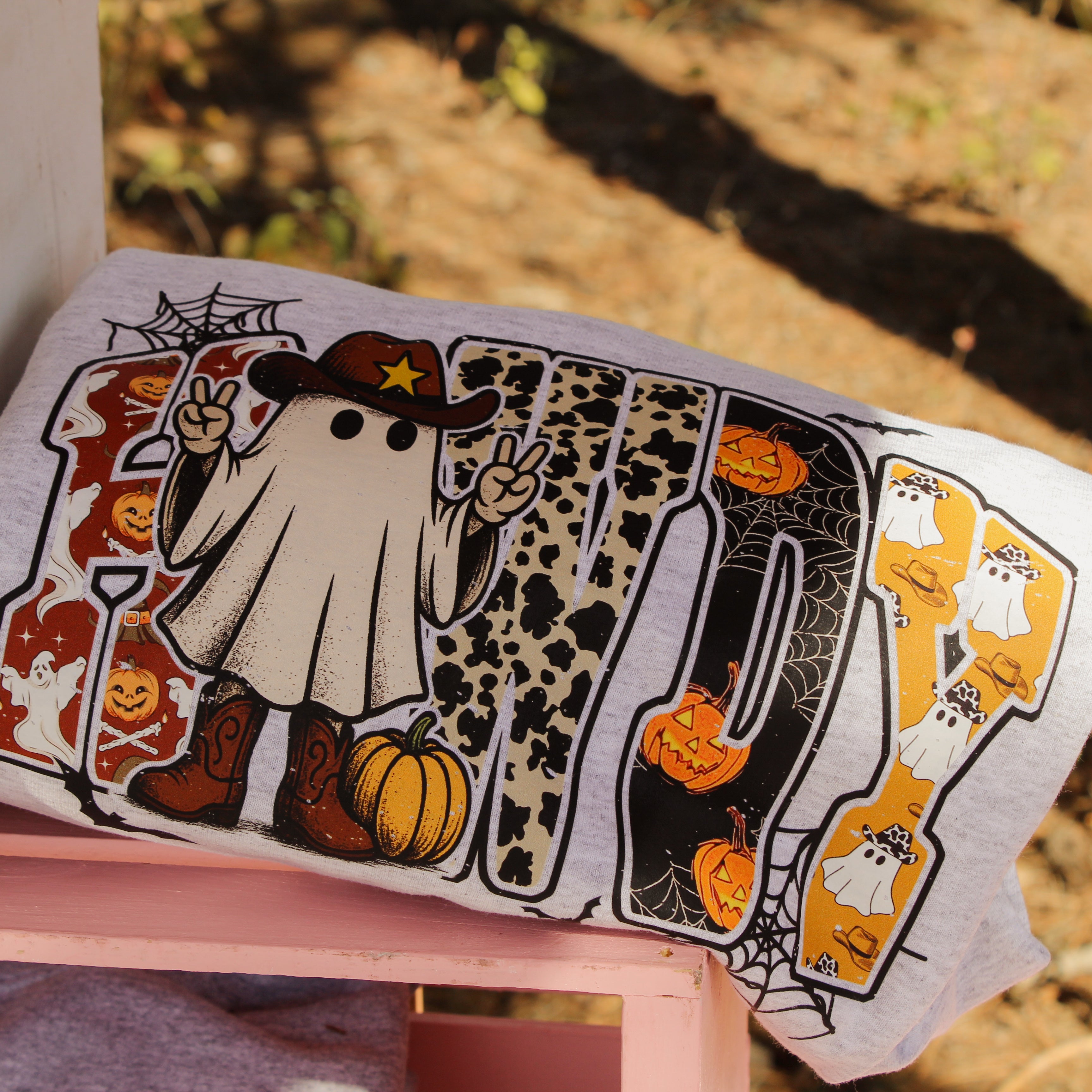 Halloween "Howdy Cowboy Ghost" Sweatshirt