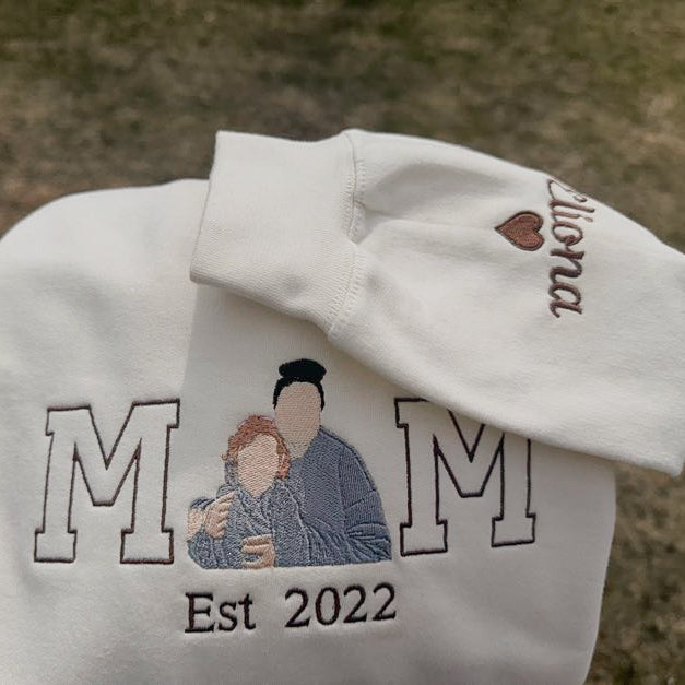 Custom Embroidered Photo Crewneck