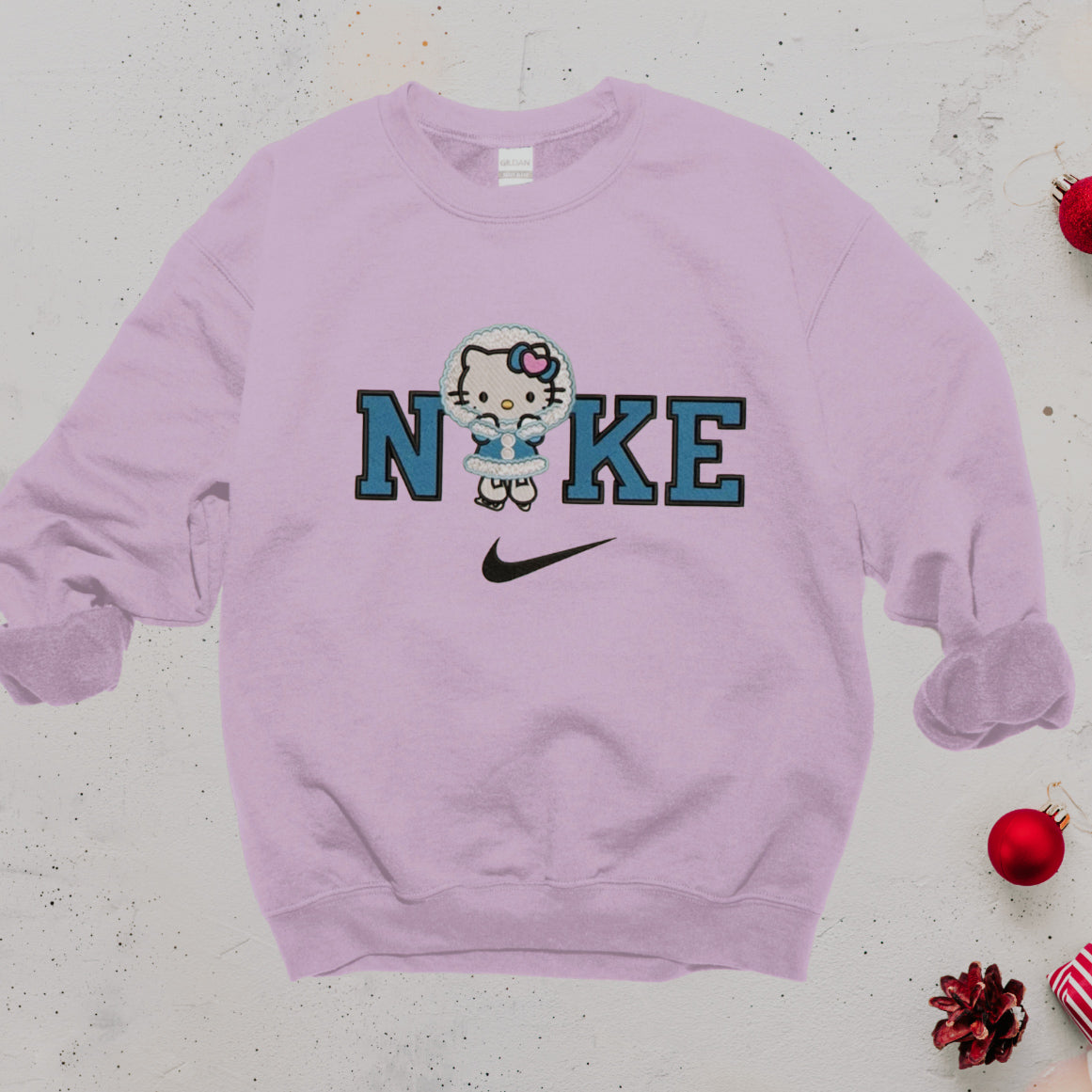 Hello Kitty "Nike' Winter Embroidered Sweatshirt