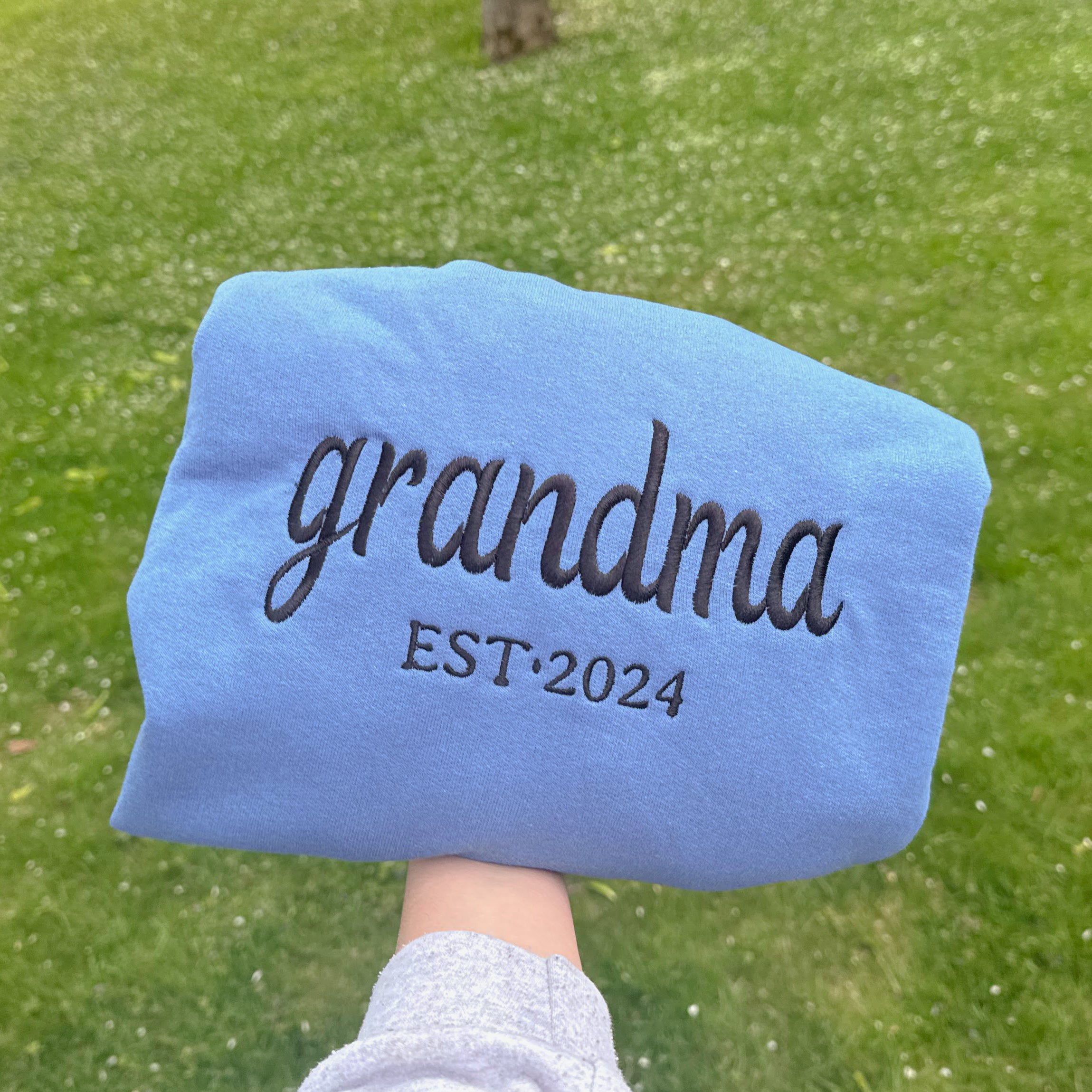 Custom Grandma Embroidered Hoodie