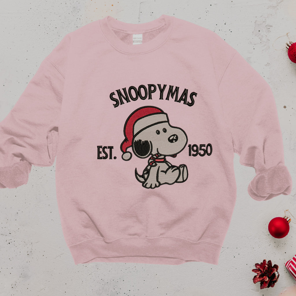 Snoopymas Christmas Embroidered Sweater | Vintage Snoopy