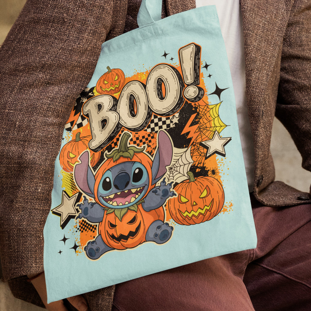Boo! Halloween Stitch Tote Bag