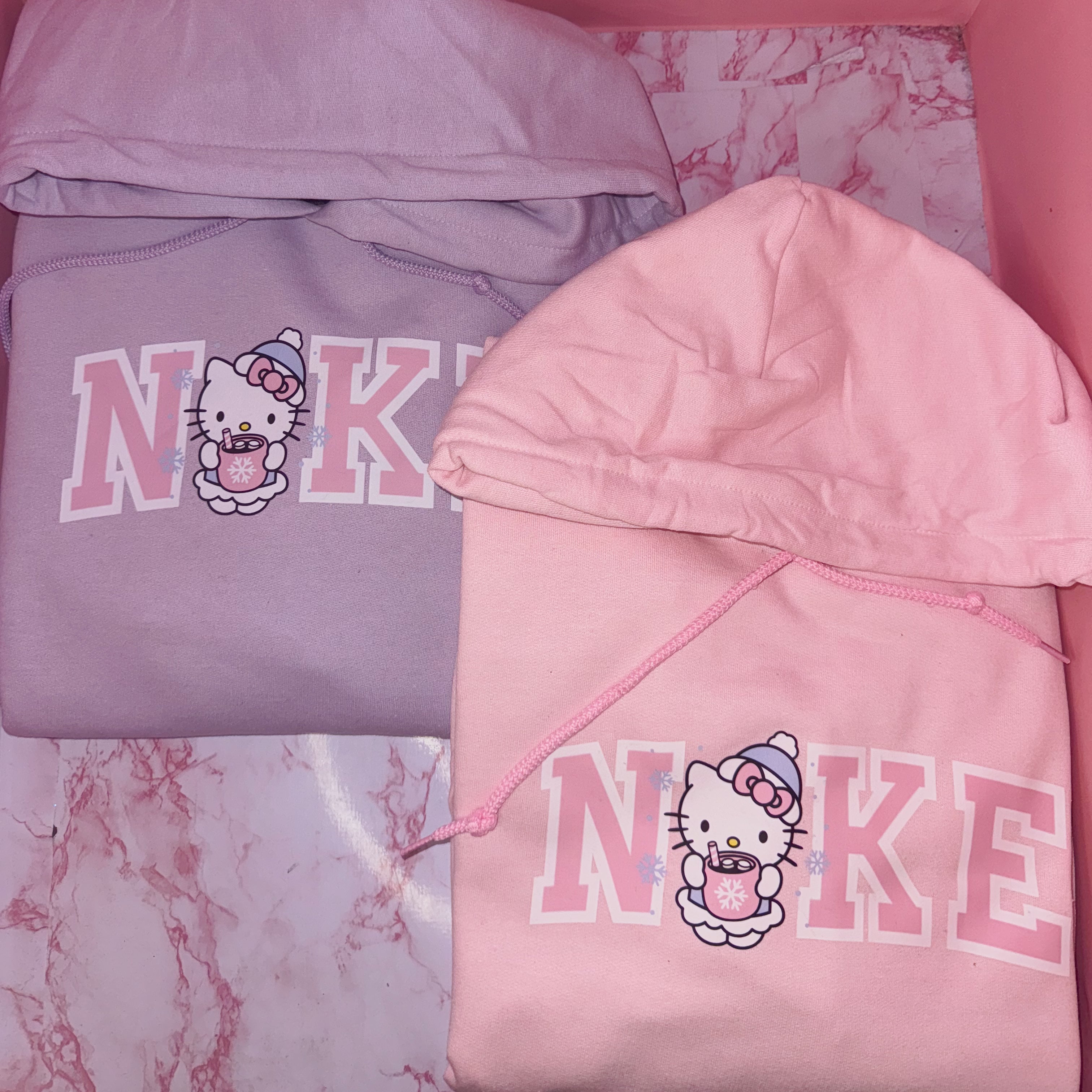 Pastel Winter Kitty Hoodie