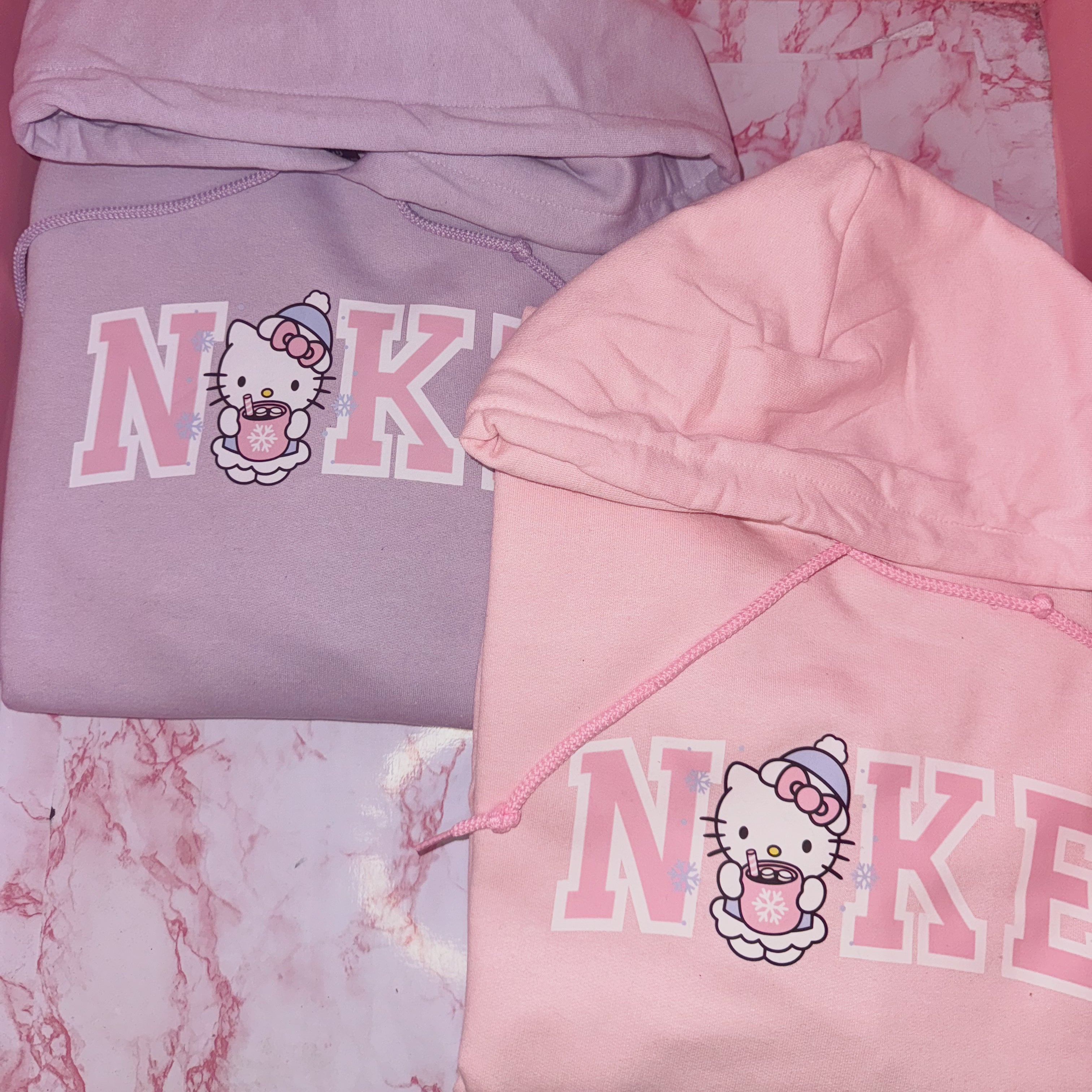 Pastel Winter Kitty Hoodie
