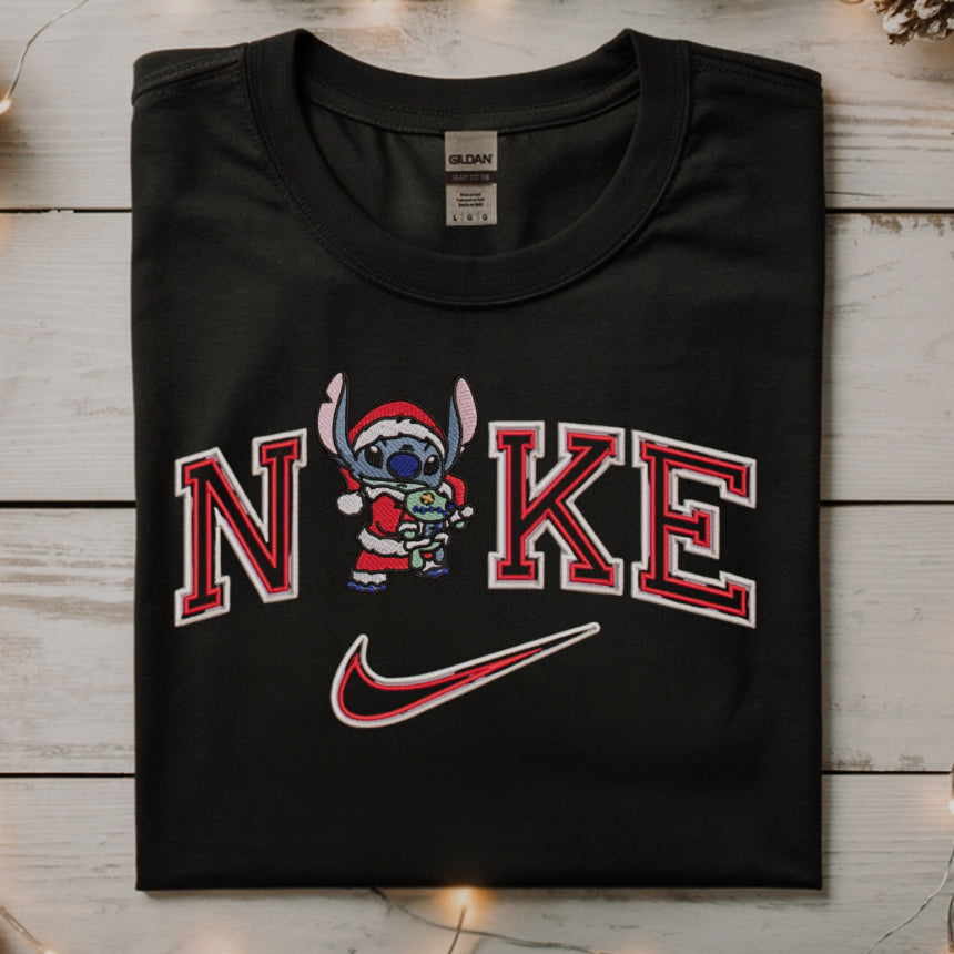 Stitch Sports Christmas Embroidered Crewneck