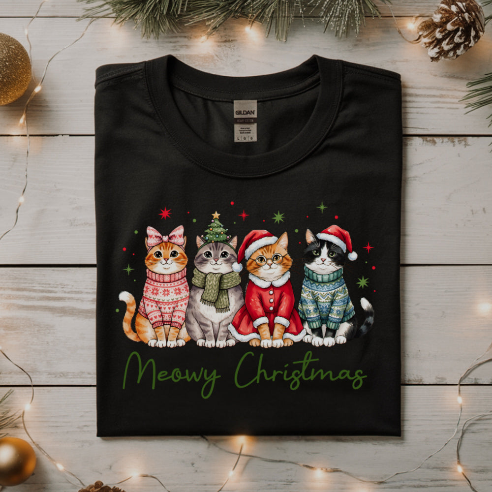 Meowy Christmas Cats Sweatshirt