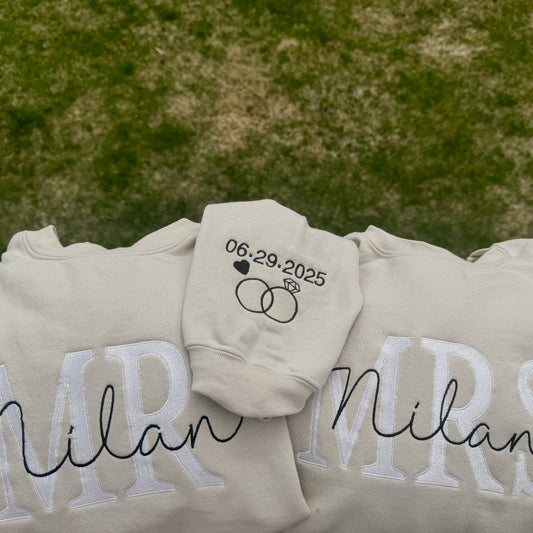 Custom Wedding Crewnecks
