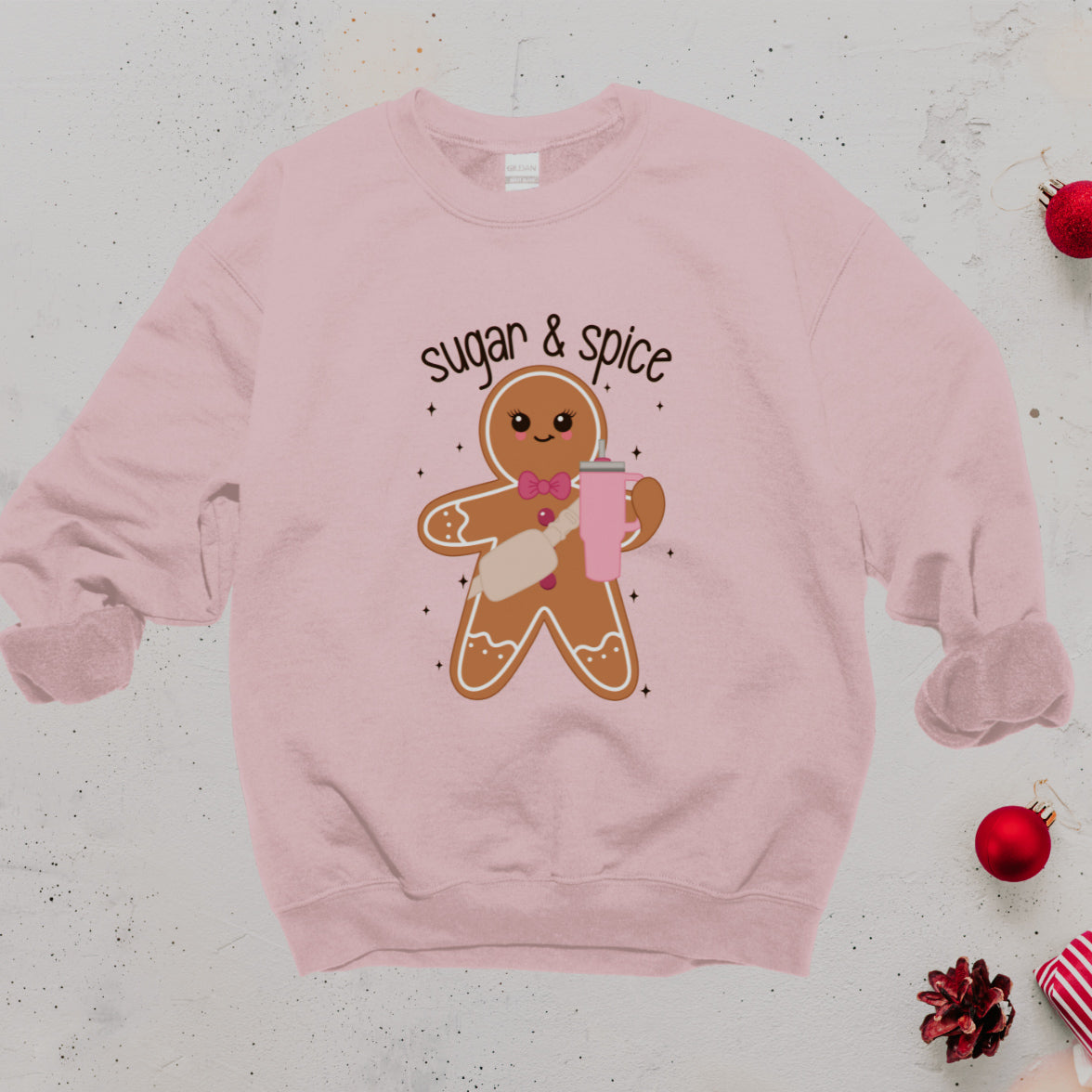 Sugar & Spice Gingerbread Christmas Sweatshirt