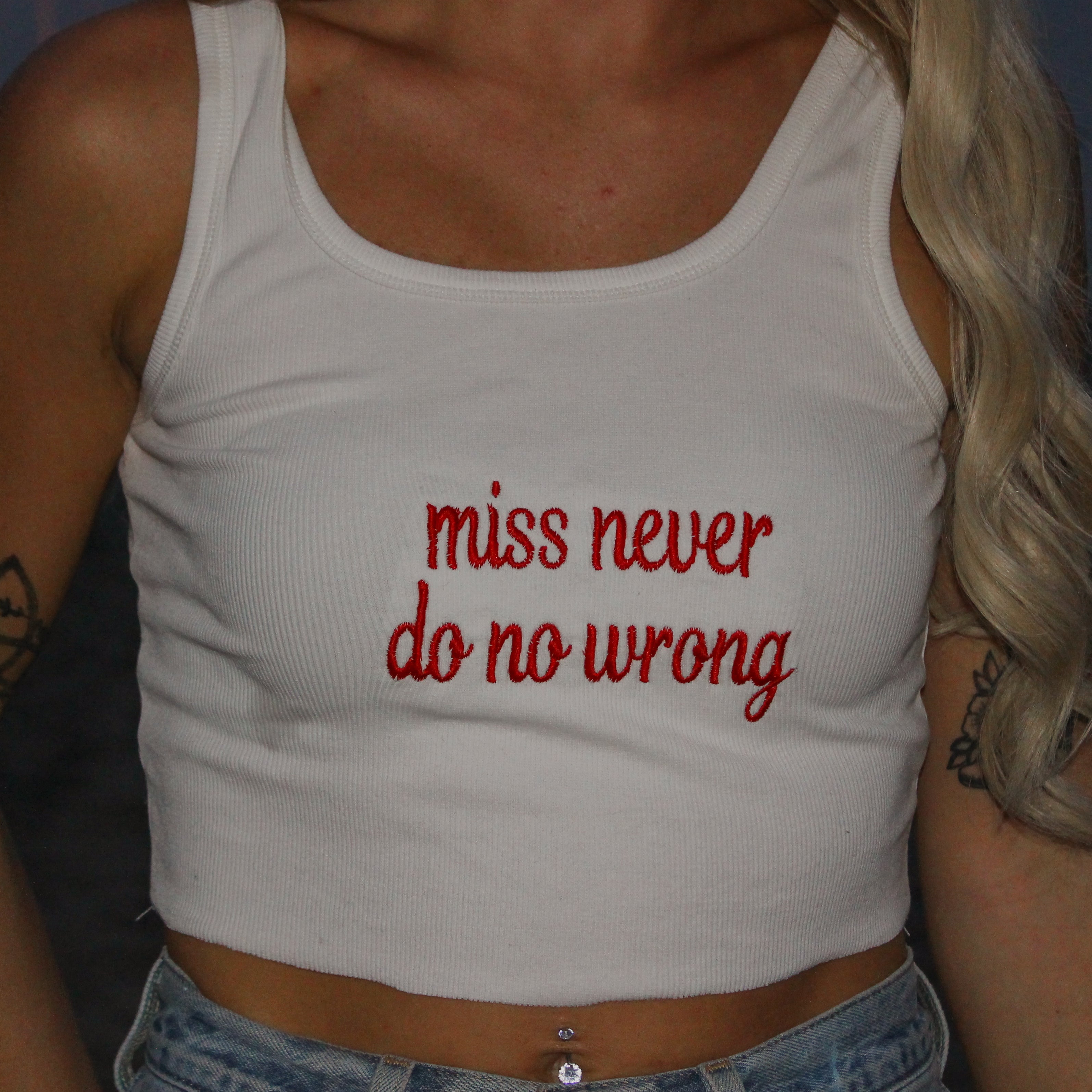 Miss Never Do No Wrong Ribbed Tank