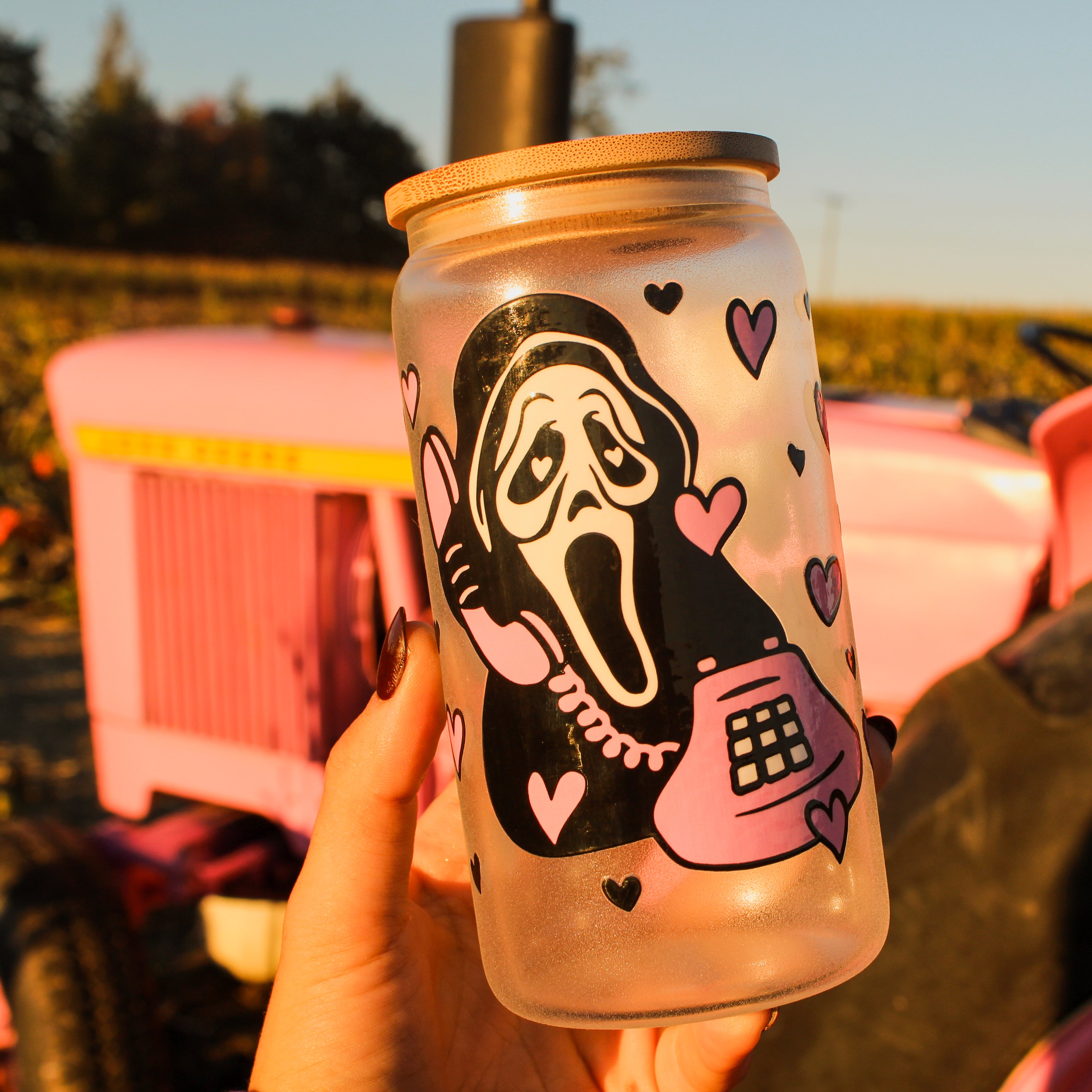 Spooky Call Glass Can