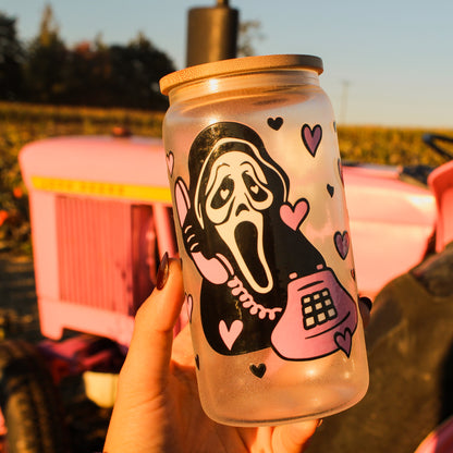 Spooky Call Glass Can