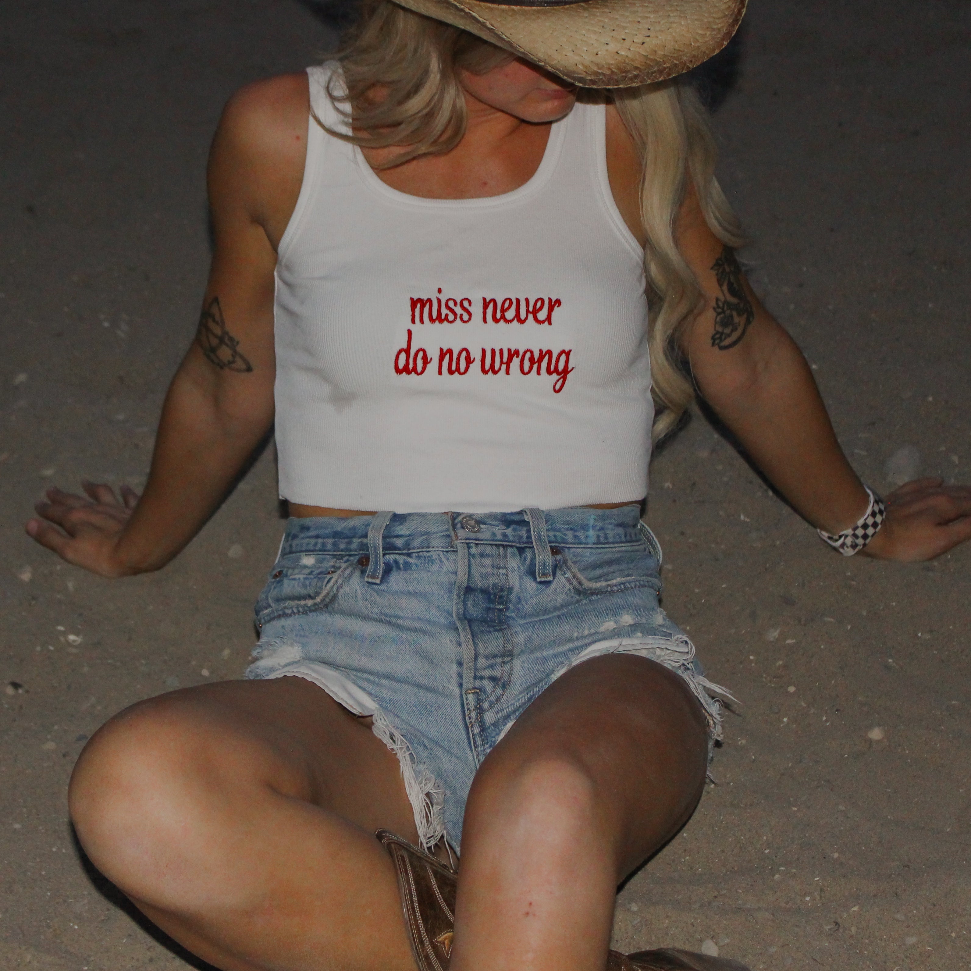 Miss Never Do No Wrong Ribbed Tank