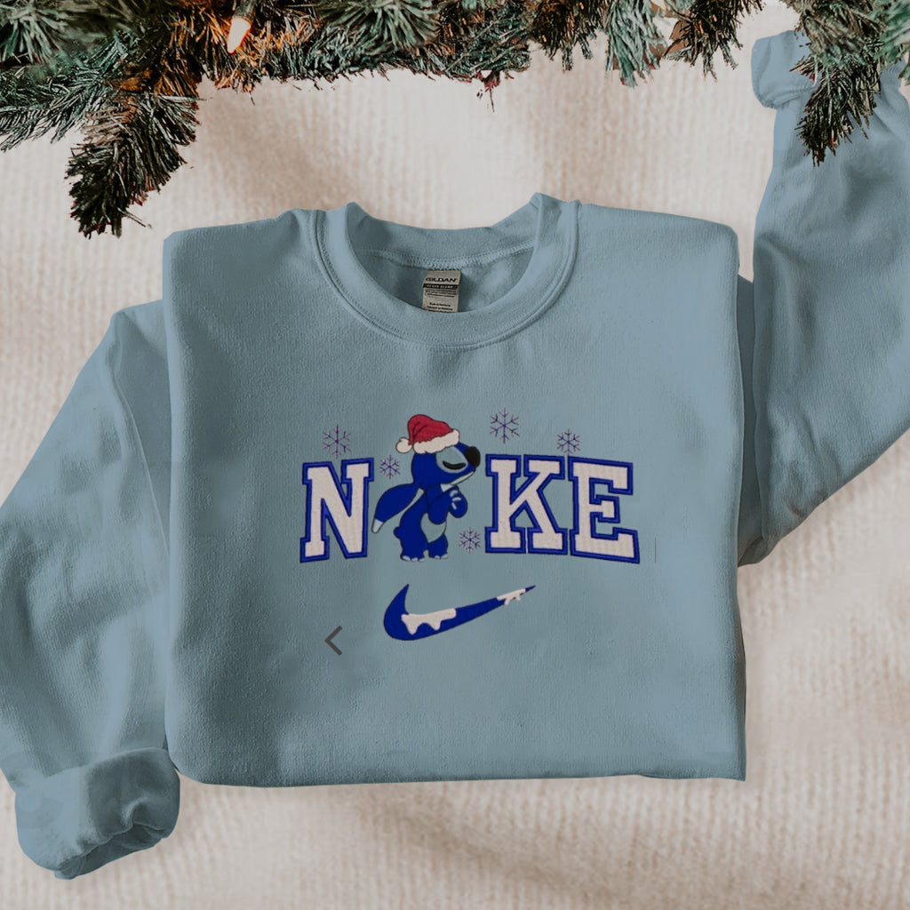 Embroidered Christmas Stitch & Angel Matching Sweaters