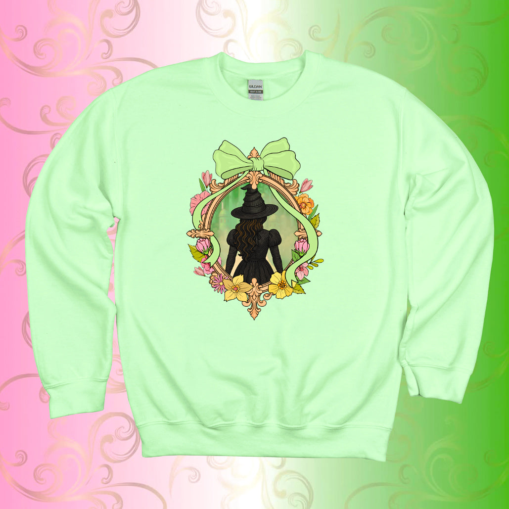 Wicked-Inspired Floral Silhouette Sweater