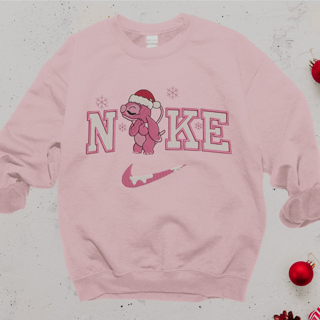 Embroidered Christmas Stitch & Angel Matching Sweaters