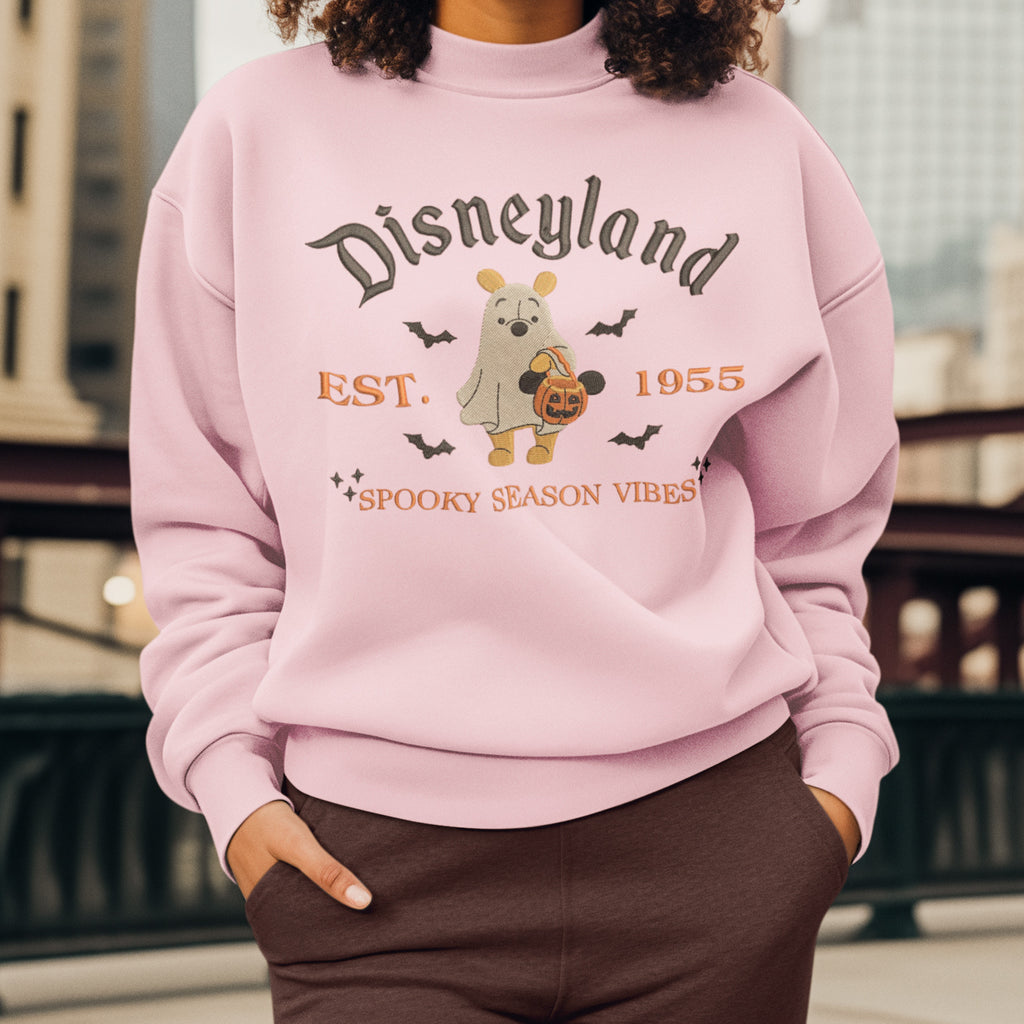 Spooky Honey Bear Embroidered Crewneck