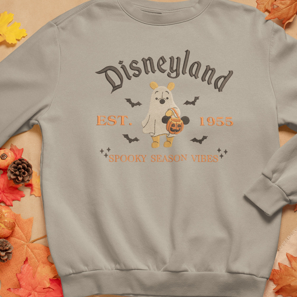 Spooky Honey Bear Embroidered Crewneck