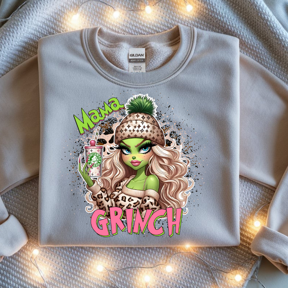 Mama Grinch Christmas Sweatshirt