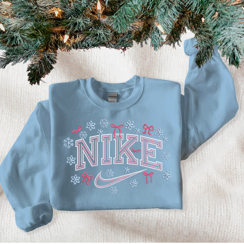 Cozy Embroidered Winter sport inspired Sweatshirt